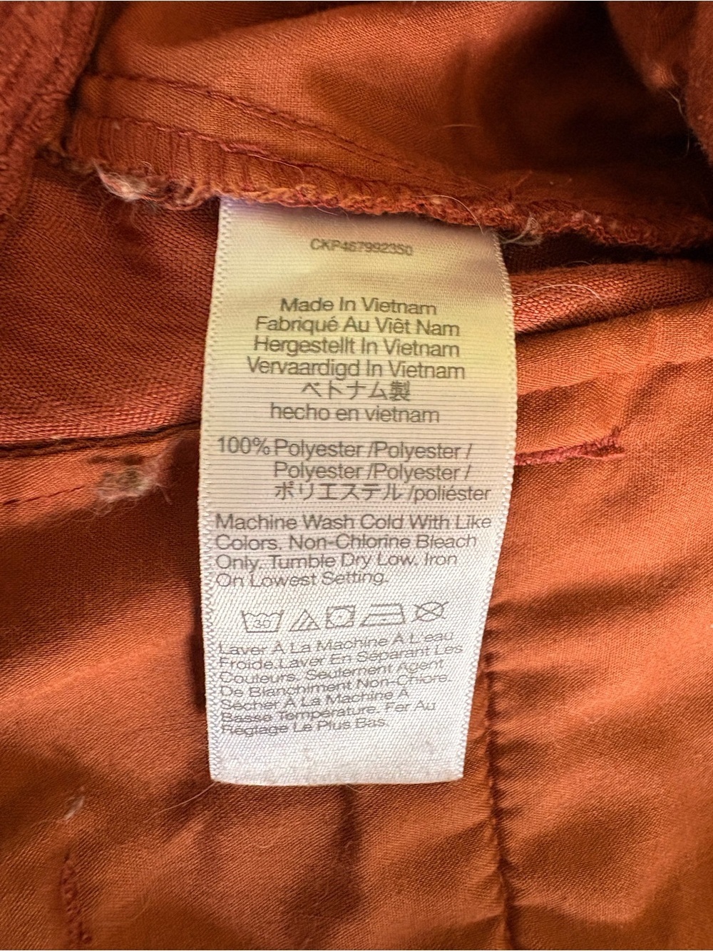 Madewell High-Rise Rust Wide-Leg Tapered Corduroy Pants - Picture 6 of 6